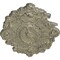 Ekena Millwork Strasbourg Ceiling Medallion, Hand-Painted Castle Stone Crackle, 30 1/2"W x 20"H x 1 1/2"P CM30SGCSC - alternate 2